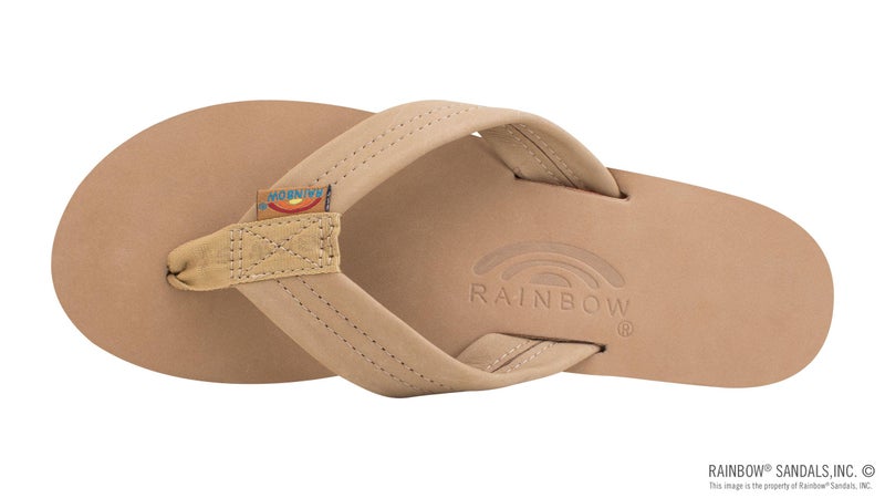 Rainbow Sandals Women's Single Layer Premier Leather Sandal, Sierra Brown/Rainbow, Ladies Large / 7.5-8.5 B(M) US - Image 3